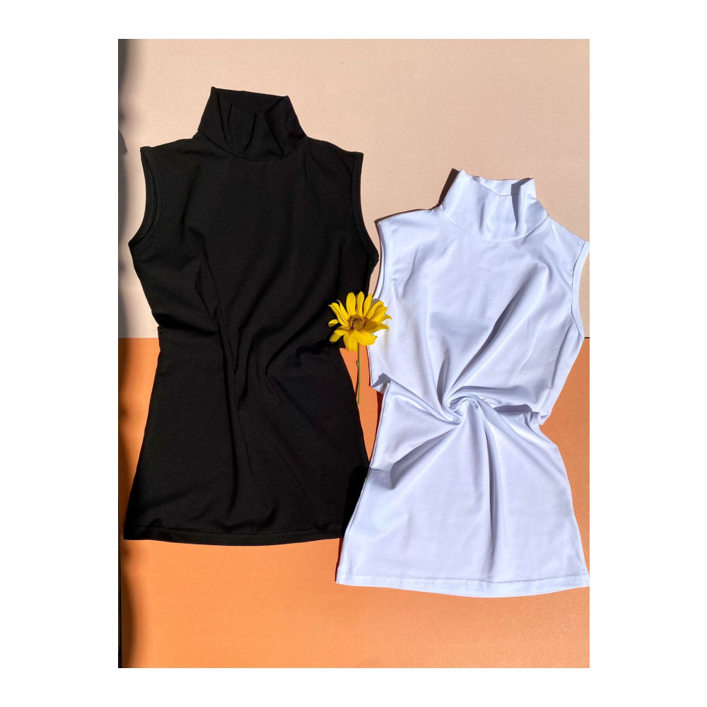 VicTroy 2 Adet Siyah Ve Beyaz Renk Balıkçı Yaka Boğazlı Sıfır Kol (KOLSUZ) Pamuklu Body(BADİ) L/XL Beden Giyim & İç Giyim Fiyatı