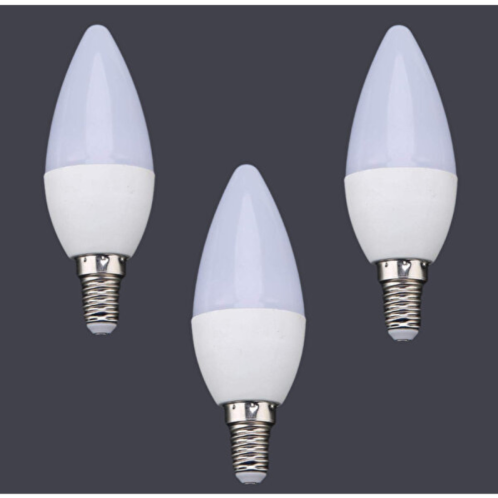 Vie 3 Adet 7 Watt E14 Ince Duy Beyaz Işık Mum Buji LED Ampul Tasarruflu Avize Ampul Led Aydınlatmalar Fiyatı
