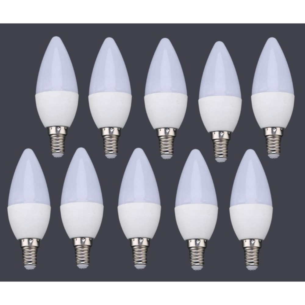 Vie 7 W E14 Ince Duy Beyaz Işık Mum Buji Led Ampul 10'lu - 1 - 10 W Led Aydınlatmalar Fiyatı