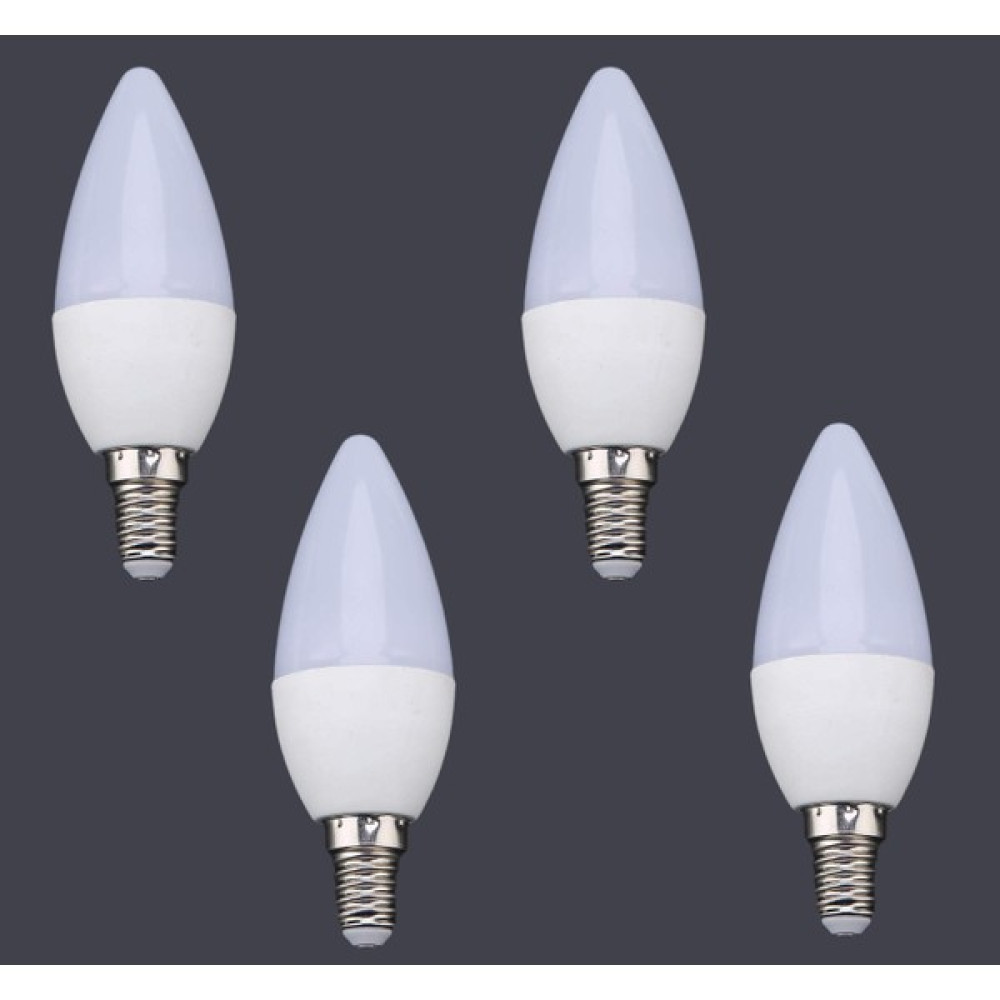 Vie 7 W E14 Ince Duy Beyaz Işık Mum Buji Led Ampul 4'lü - 1 - 10 W Led Aydınlatmalar Fiyatı
