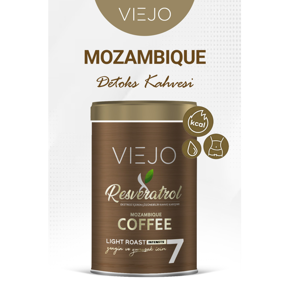 Viejo Kilo Vermeye ve Ödem Atmaya Yardımcı Resveratrol İçeren Mozambique Kahvesi Kahve Fiyatı