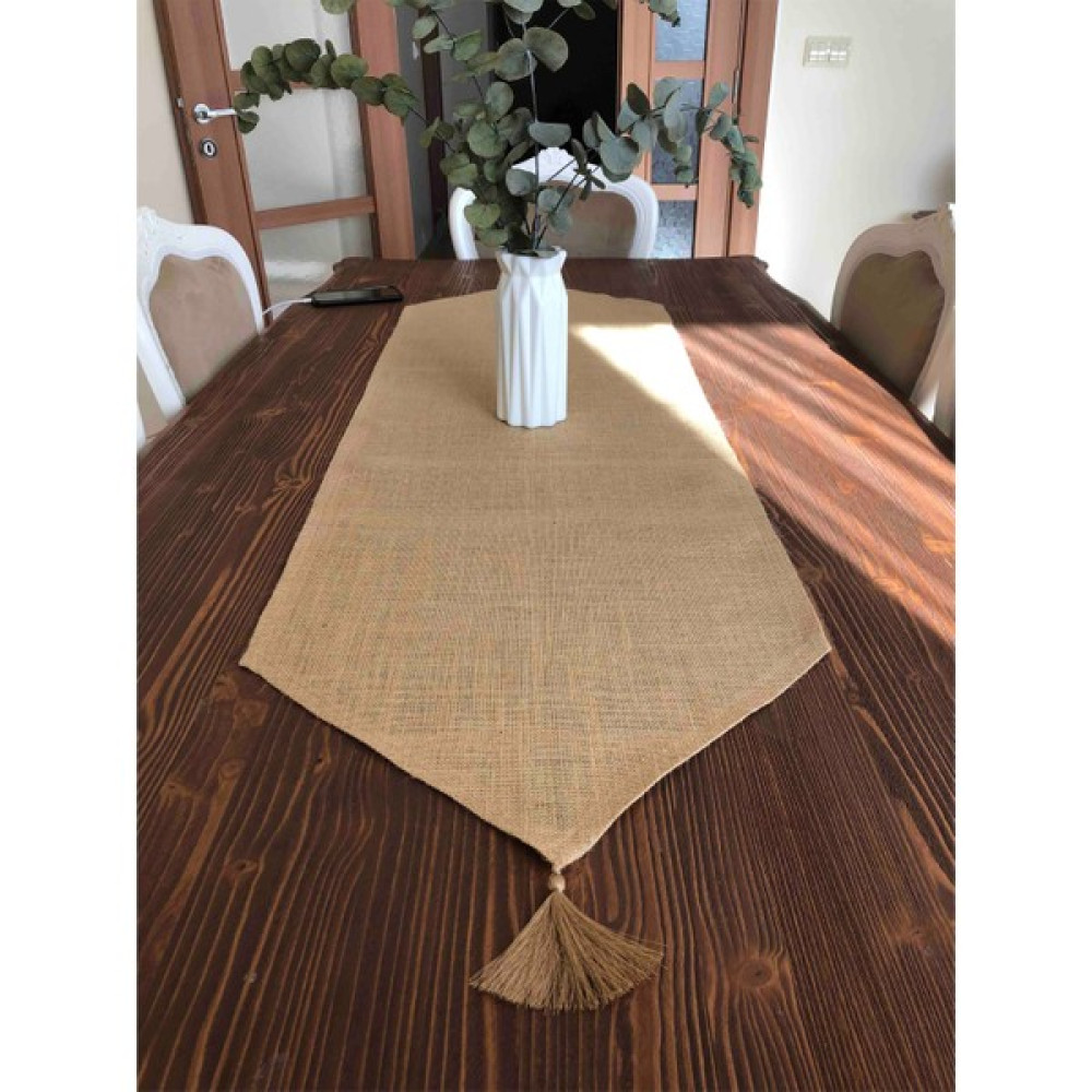 Viemso Jüt Runner - Koyu Bej - 40 x 150 cm Masa Örtüsü Fiyatı