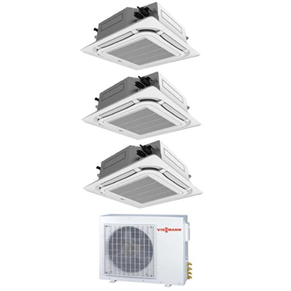 Viessmann Multi Dört Yönlü Kaset Tipi 12+12+18 İç (O4f3080M2) 8 Kw Dış Klima Klimalar Fiyatı