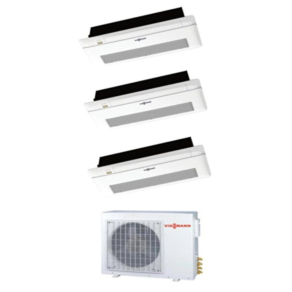 Viessmann Vitoclima Multi Tek Yön Kaset 1+3 Sistem (O4F3080M2) 3x12000 BTU İç 8.0 Kw Dış Ünite Klima Klimalar Fiyatı