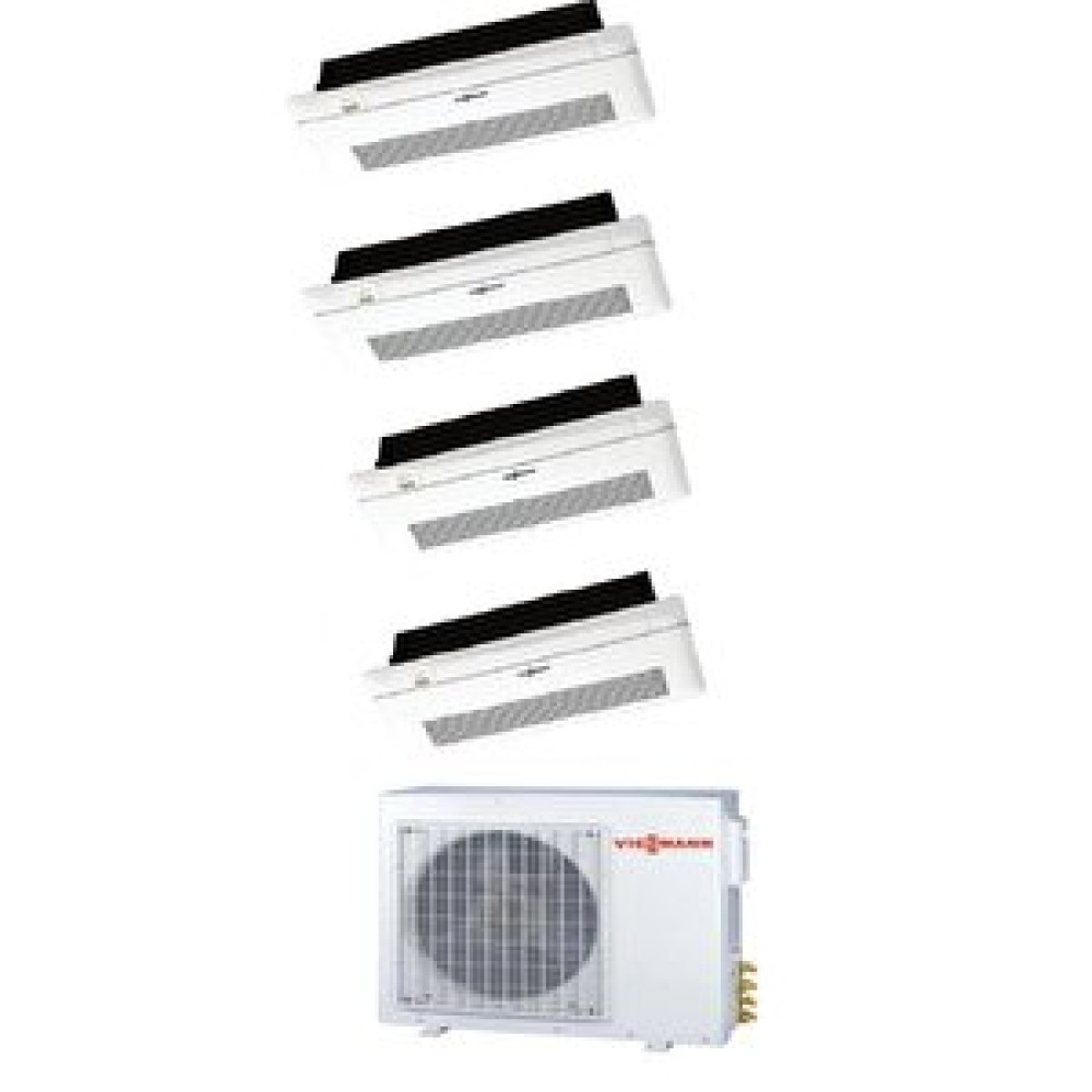 Viessmann Vitoclima Multi Tek Yön Kaset 1+4 Sistem (o5f3120m2) 12+12+12+12 Btu İç 12,0 Kw Dış Ünite Klimalar Fiyatı