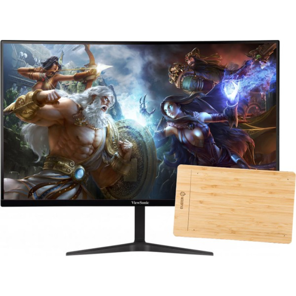 Viewsonic VX2719-PC-MHD 27" 240Hz 1ms (HDMI+DP) Freesync Curved Full HD LED Monitör + Woodpad 10 Grafik Tablet Monitör Fiyatı