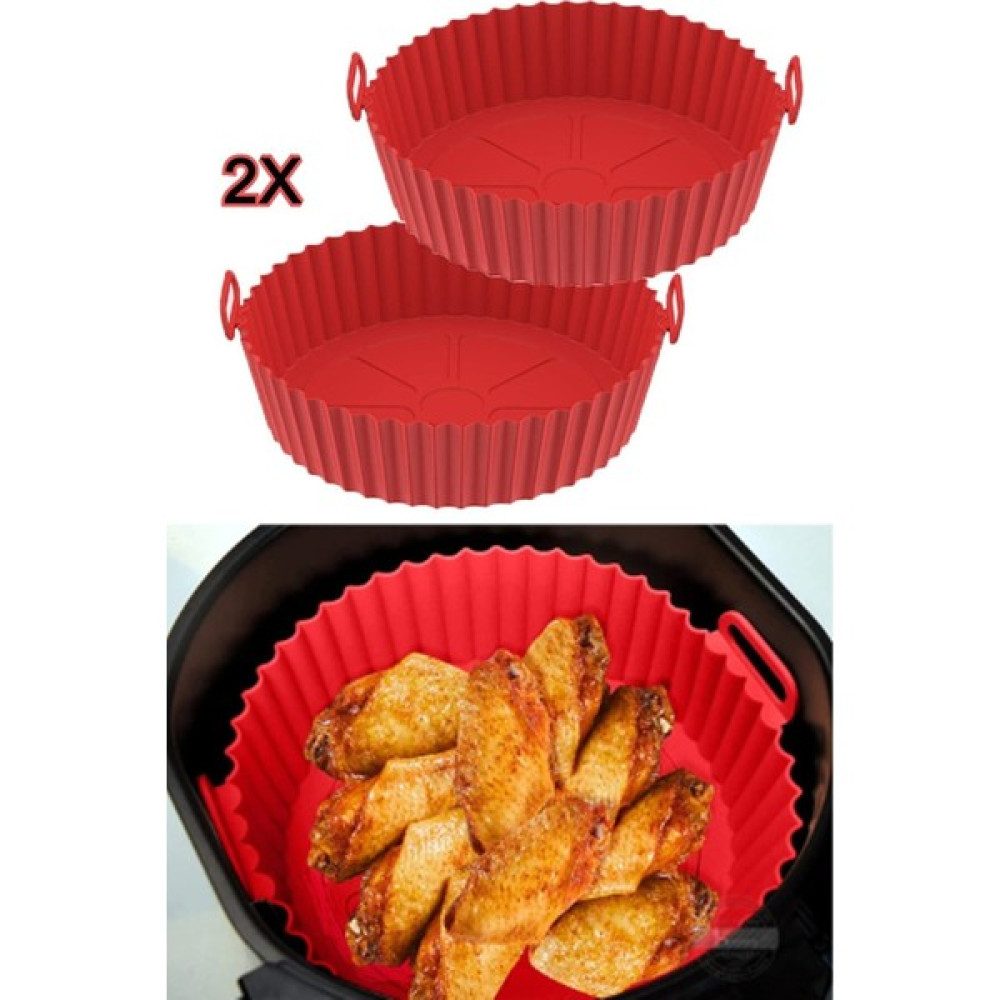 Vigentino 2 Adet Airfryer Silikon Pişirme Kalıbı - Hava Fritözü -Airfryer Aksesuar - Tüm Airfryer'l Kek Kalıpları Fiyatı