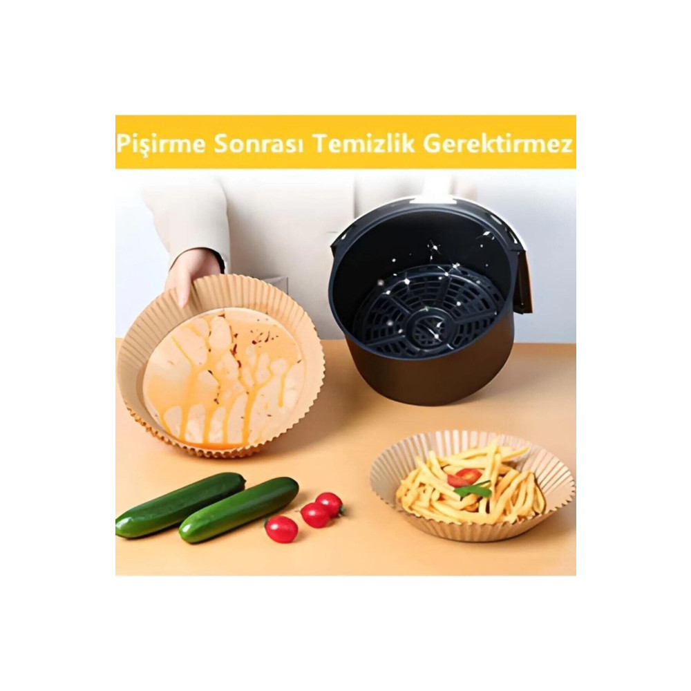 VİGENTİNO Airfryer Fritöz Pişirme Kağıdı - Airfryer Liners Hava Fritözü-xiaomi-philips Yağsız Tefal-kumtel-mı Kek Kalıpları Fiyatı