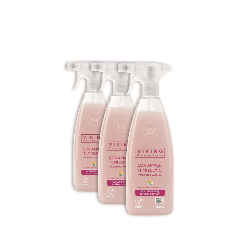 Viking Premium Çok Amaçlı Yasemin & Vanilya 750 ml 3 Adet Parlatıcı ve Temizleyiciler Fiyatı