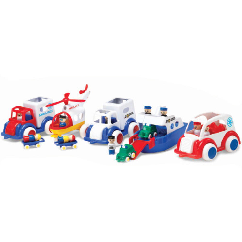 Viking Toys Acil Kurtarma Taşıtları 5 Parça Vt11260 Eğitici Oyuncak Fiyatı
