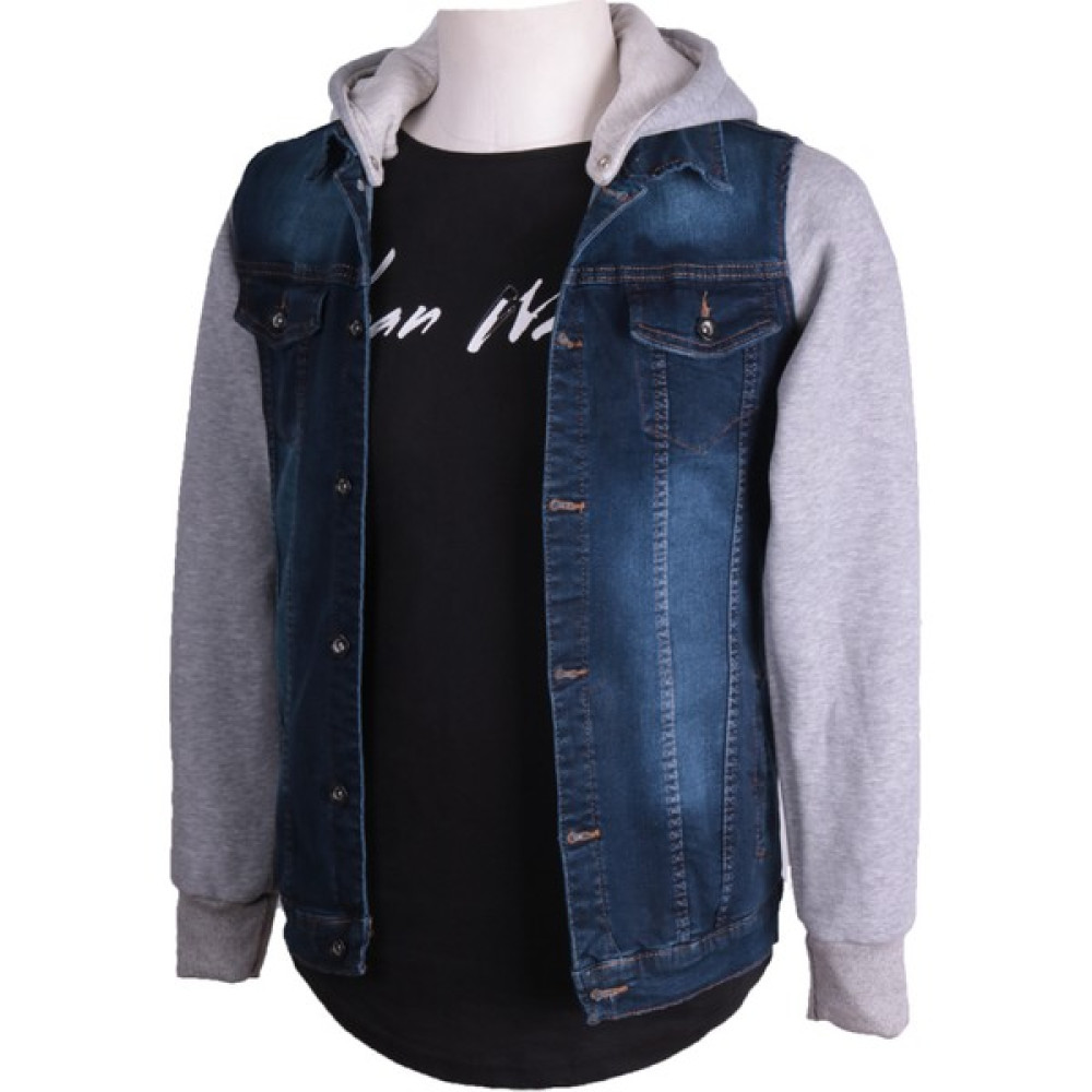 Viking's Line Erkek Denim Mont Kapüşonlu Mavi Erkek Mont Fiyatı