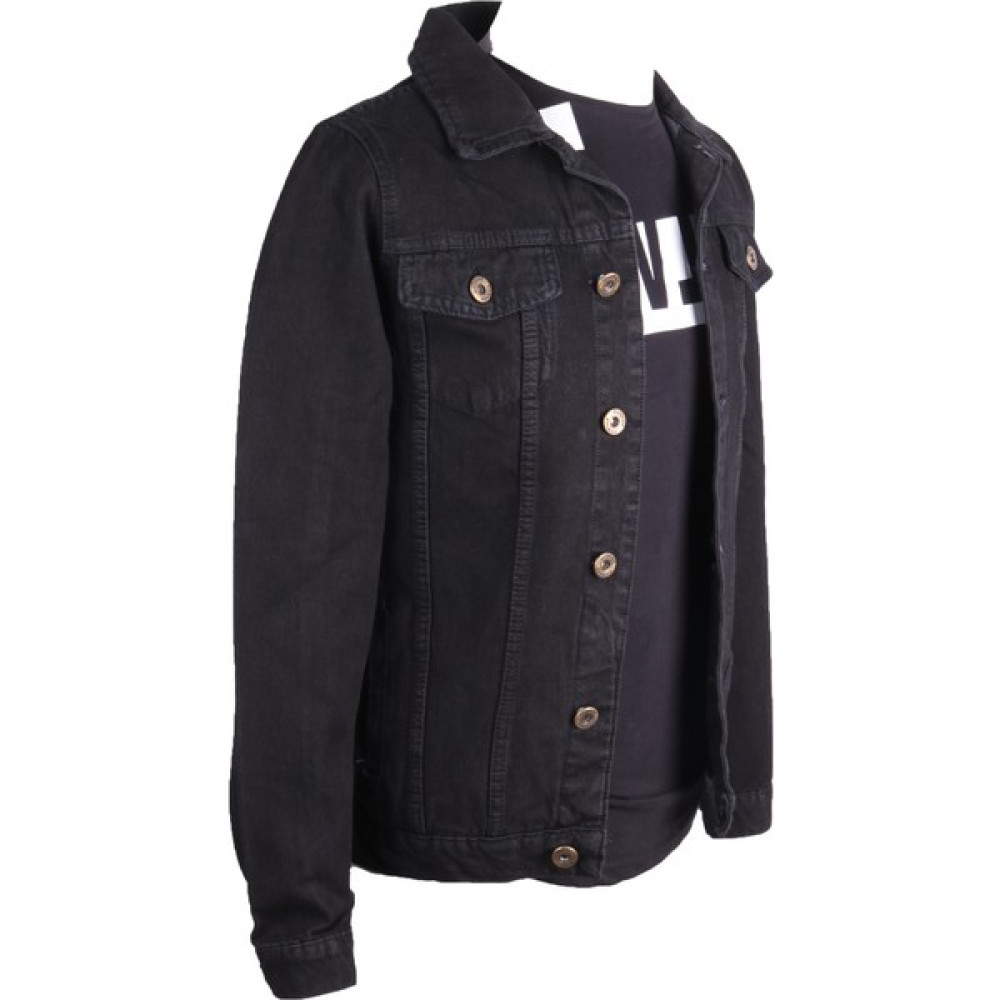 Viking's Line Erkek Şık Giyim Denim Mont Siyah Erkek Mont Fiyatı