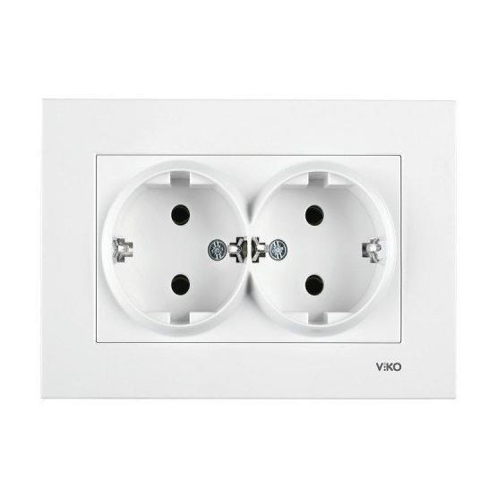 Viko 90960241 Karre İkili Beyaz Çerçeve