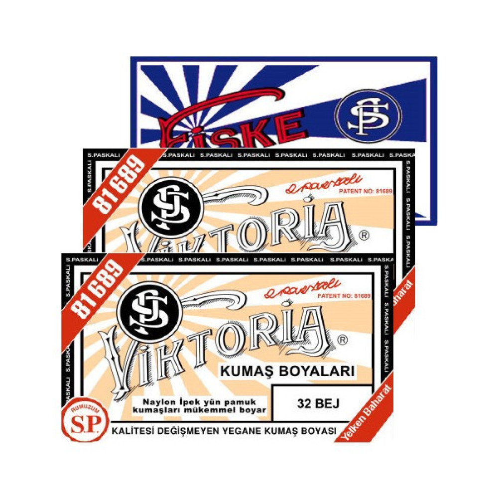 Viktoria Kumaş Boyası Bej 2Pk+Fiske Sabitleme 1Pk Kumaş Boyası Fiyatı