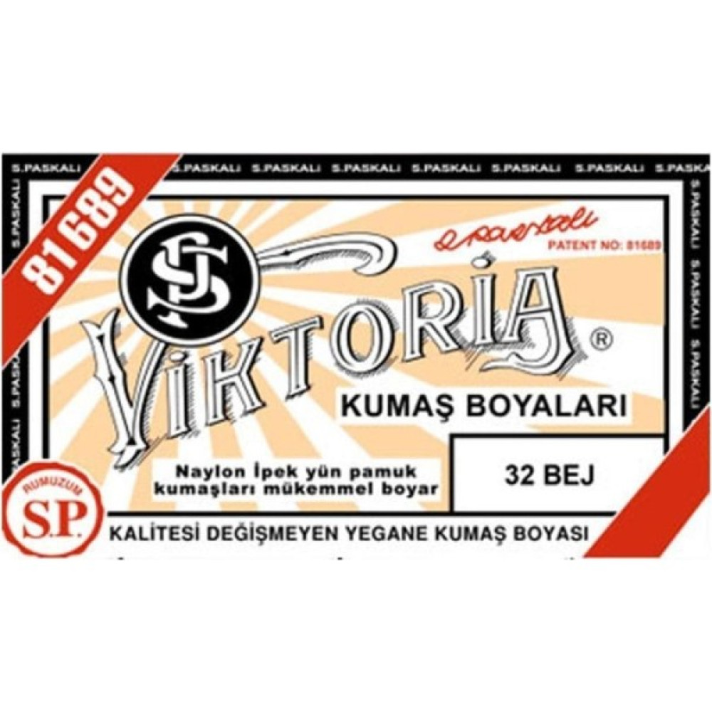 Viktoria Kumaş Boyası Bej (Adet) Viktoria Kumaş Boyası Fiyatı
