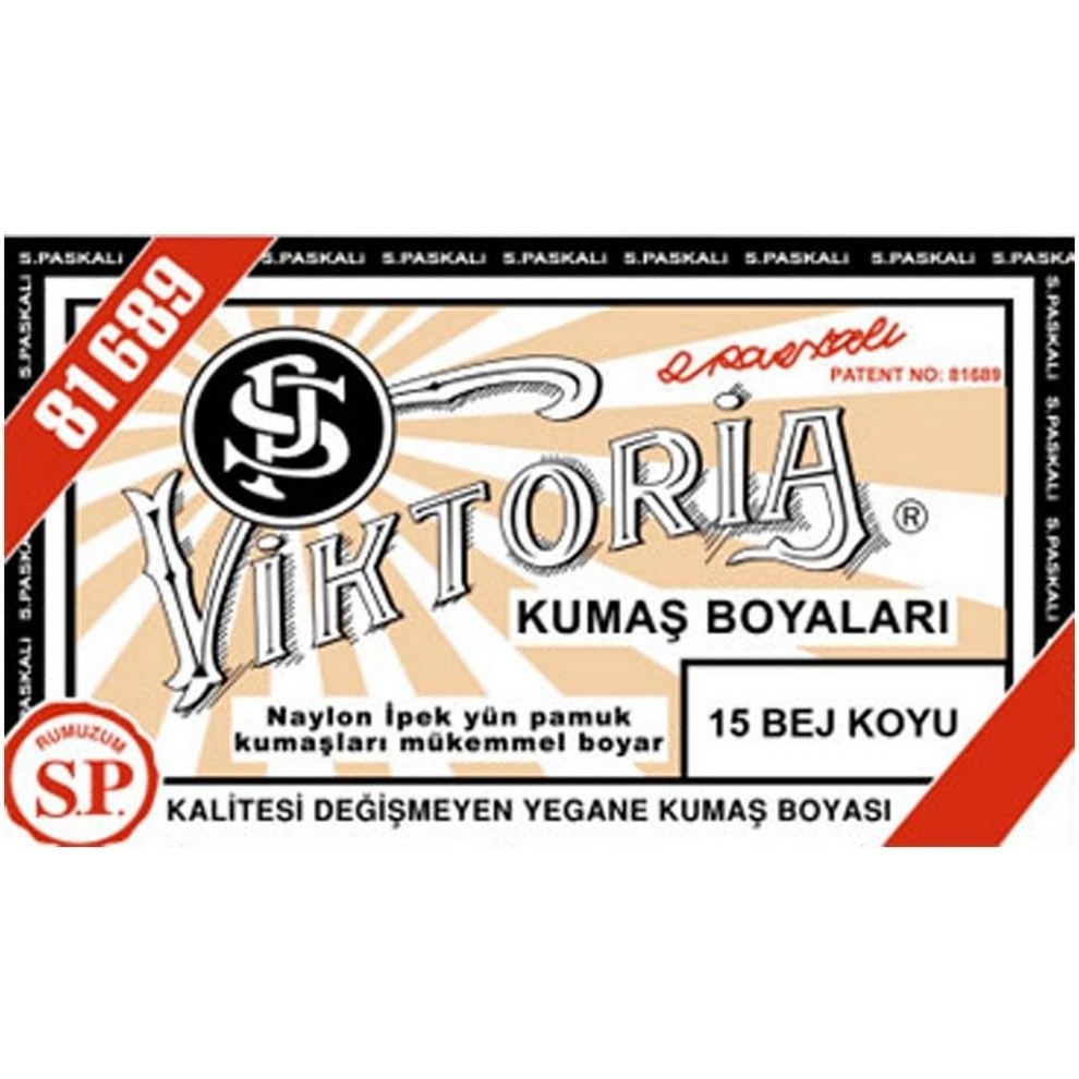 Viktoria Kumaş Boyası Koyu Bej (Adet) Viktoria 8690000965120 Kumaş Boyası Fiyatı