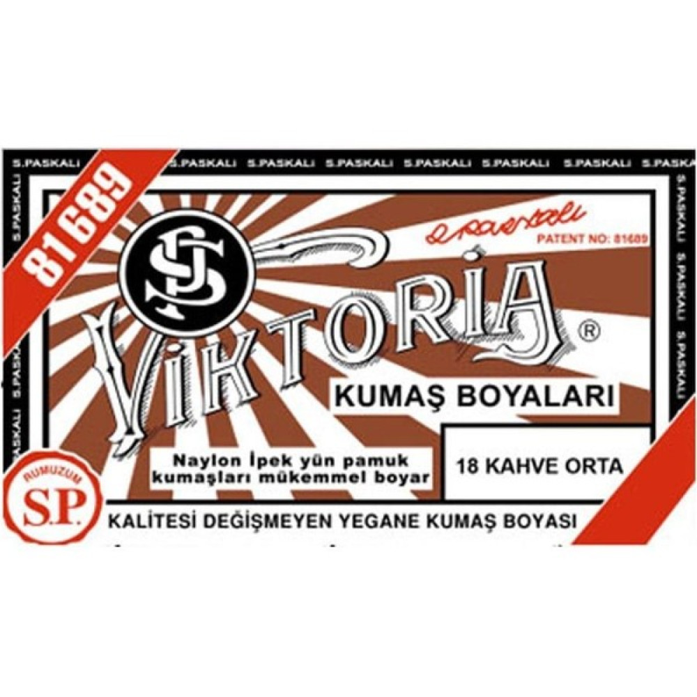 Viktoria Kumaş Boyası Orta Kahve (Adet) Viktoria Kumaş Boyası Fiyatı