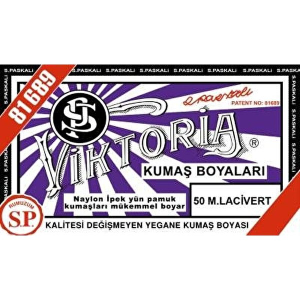 Viktoria Toz Kumaş Boyası 50 M.lacivert Sanatsal Malzemeler Fiyatı