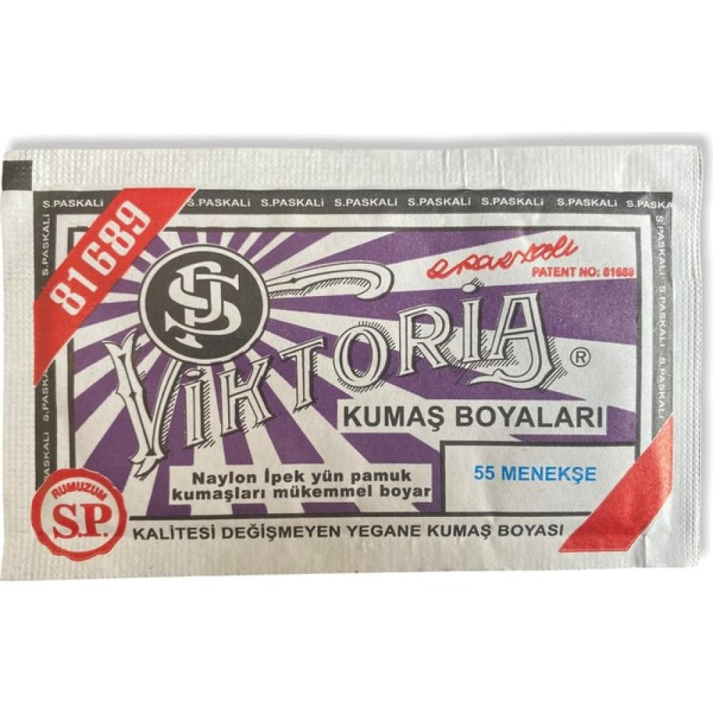 Viktoria Toz Kumaş Boyası - Menekşe - N.55 - Renkli Kumaş Boyası Fiyatı