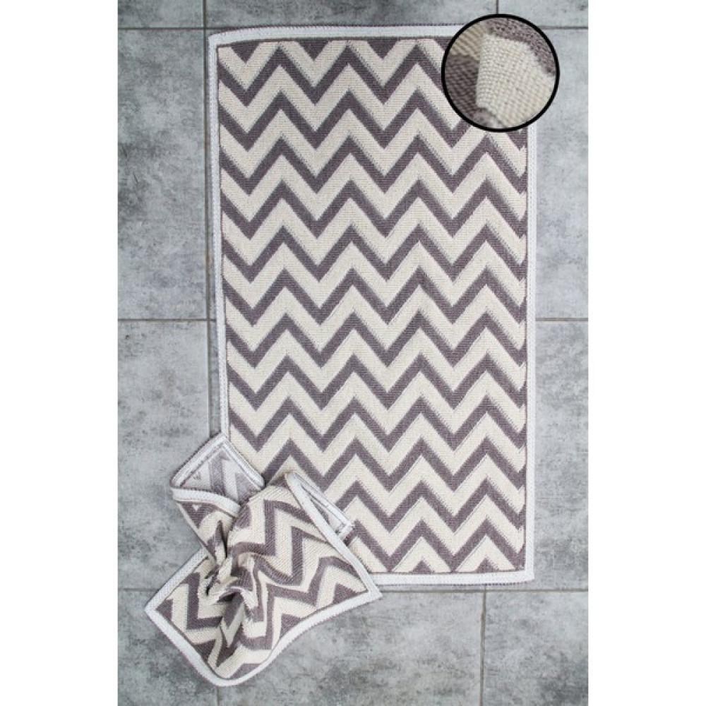 Vila Nova Home 2'li Pamuklu Banyo Paspas Seti Doğal Elyaf Yıkanabilir Krem/bej 100 x 60 cm 50 x 60 cm - Bej Klozet Takımı Fiyatı