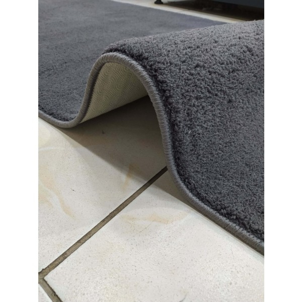 Vila Nova Home 3'lü Antrasit Oval Peluş Post Yumuşak Yıkanabilir Banyo Halısı Klozet TAKIMI(80X120-80X50-60X60D) Klozet Takımı Fiyatı