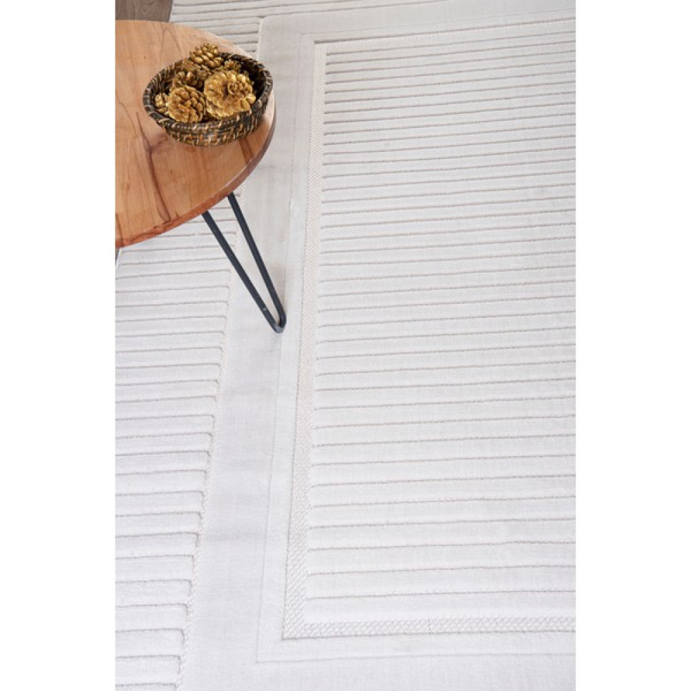 Vila Nova Home Beyaz Modern Sisal Dokuma Antialerjik Tozumaz Yıkanabilir Iç Dış Mekan Salon Oturma Odası Halısı - Açık Krem - 80 x 150 cm Salon Halısı Fiyatı