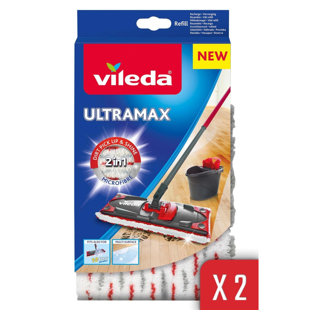 Vileda 2 Paket Ultramax Mikrofiber Yedek Mop Deterjan ve Temizlik Ürünleri Fiyatı