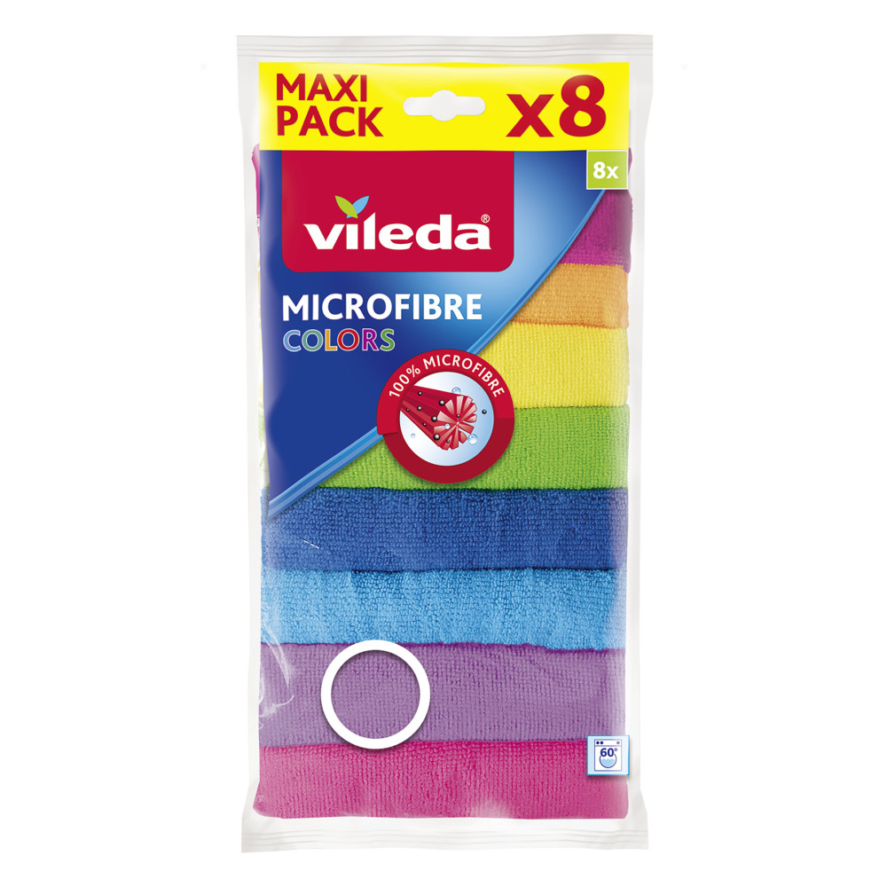 Vileda 8li %100 Mikrofiber Colors Temizlik Bezi Temizlik Malzemeleri Fiyatı