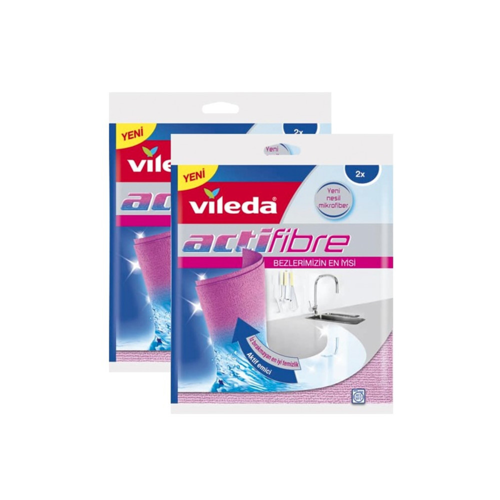 Vileda Actifibre Temizlik Bezi 2 Li X 2 Adet Temizlik Malzemeleri Fiyatı