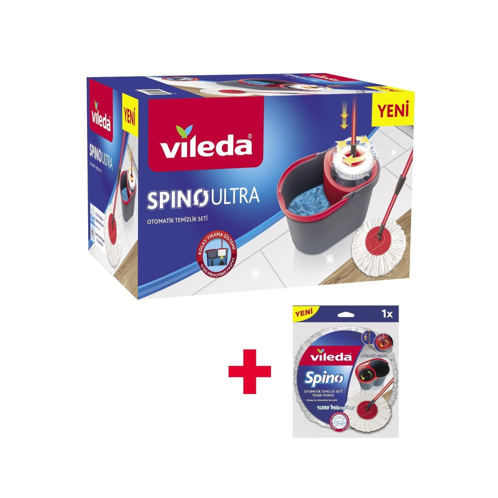 Vileda Spino Ultra Otomatik Temizlik Seti Yedek Paspas Deterjan ve Temizlik Ürünleri Fiyatı