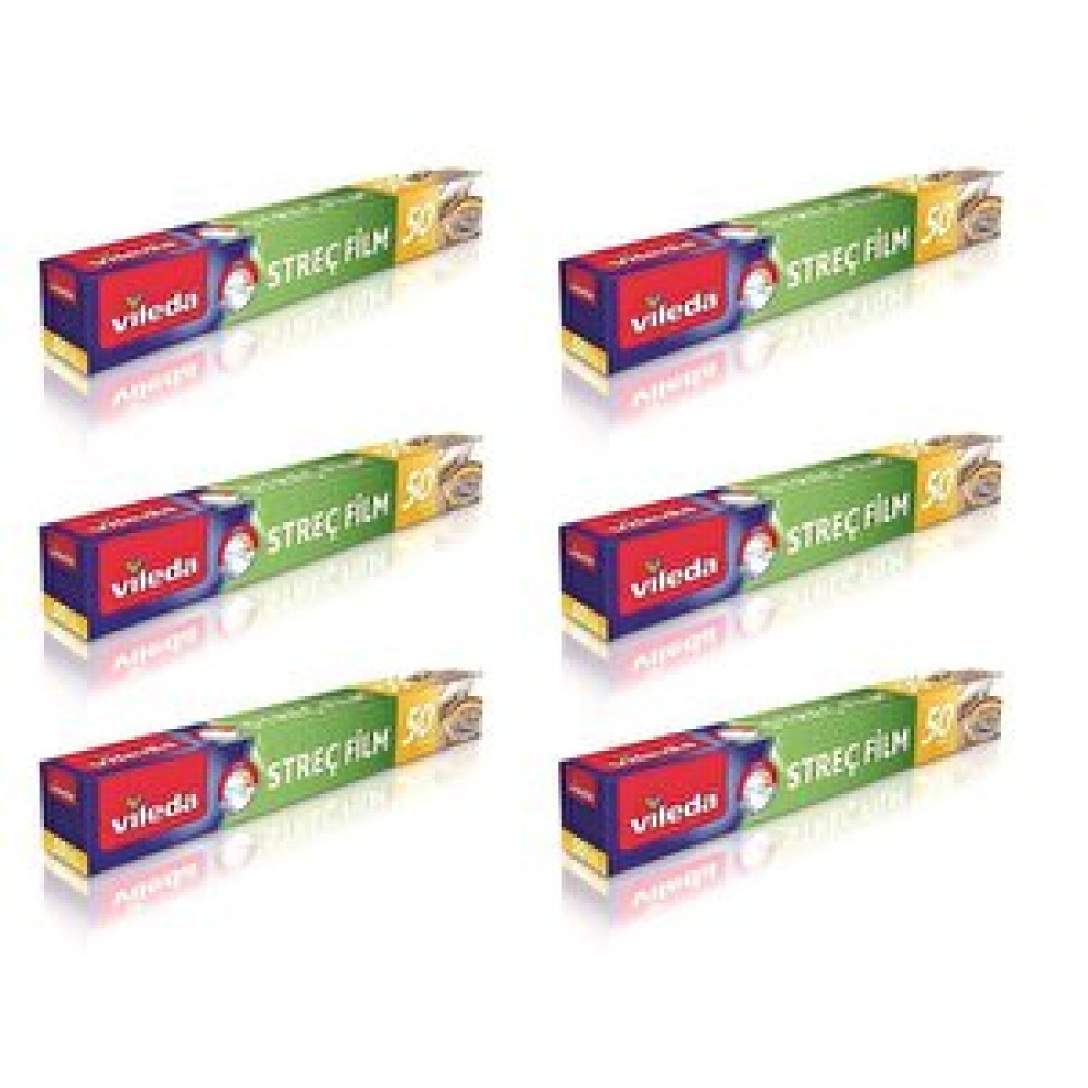 Vileda Streç Film 50 Mt. X 6 Adet Streç Film Fiyatı