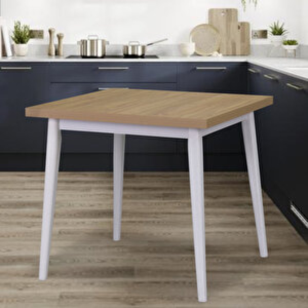 Vilinze Home Vilinze Avanos Sabit Kare Ahşap Mutfak Masası - 80x80 Cm Yemek & Mutfak Masası Fiyatı
