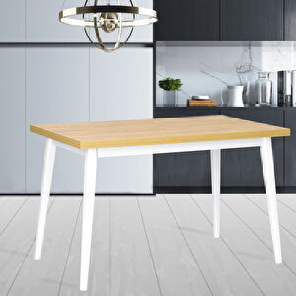Vilinze Home Vilinze Avanos Sabit Mdf Naturel Mutfak Masası - 70x120 Cm Yemek & Mutfak Masası Fiyatı