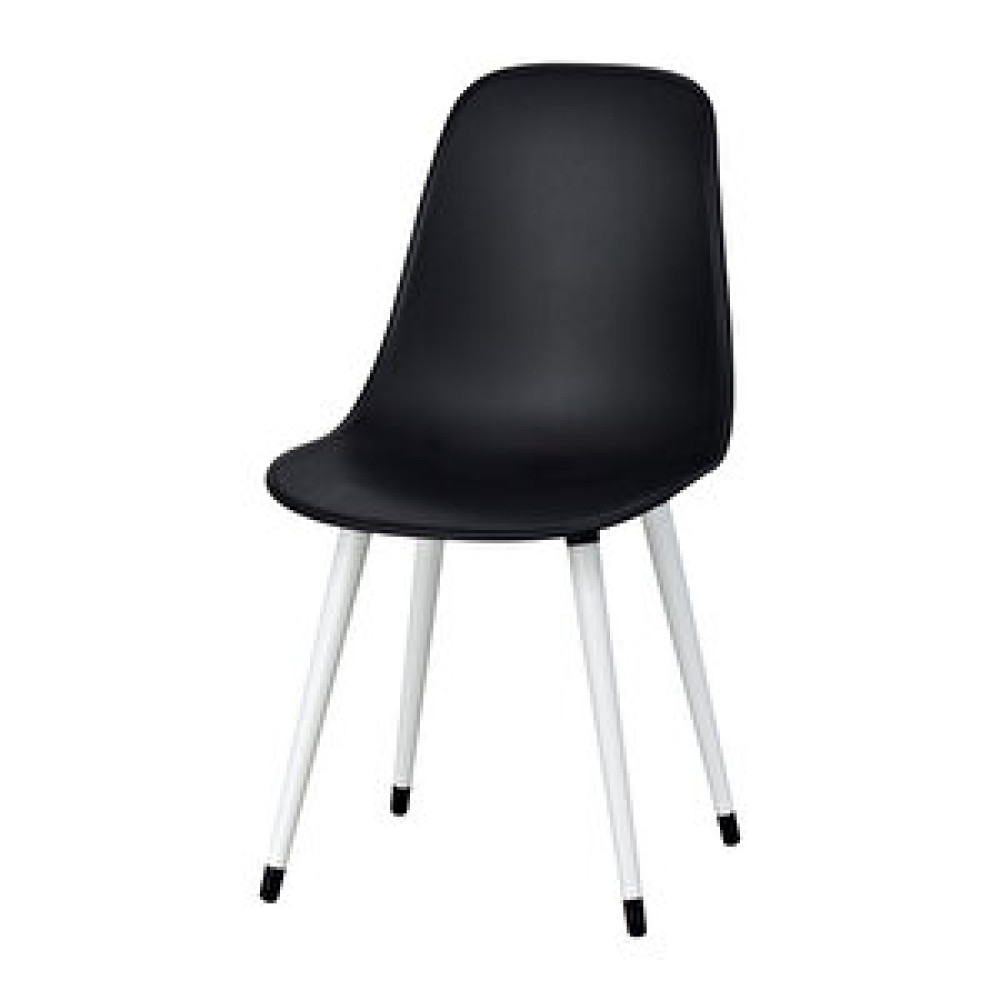 Vilinze Home Vilinze Eames Beyaz Ahşap Ayak Plastik Siyah Sandalye Standart Sandalye Fiyatı