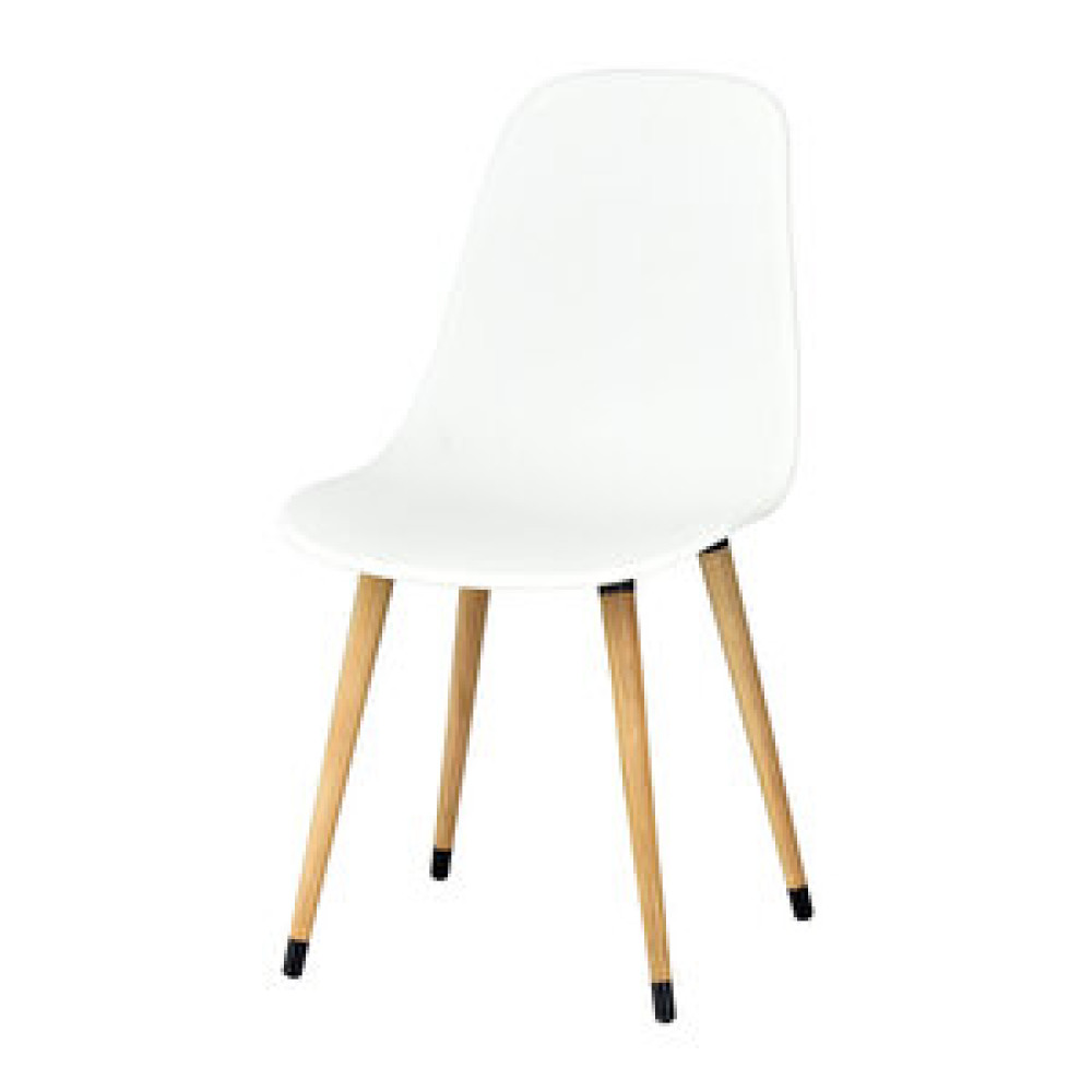 Vilinze Home Vilinze Eames Naturel Ahşap Ayak Plastik Beyaz Sandalye Standart Sandalye Fiyatı