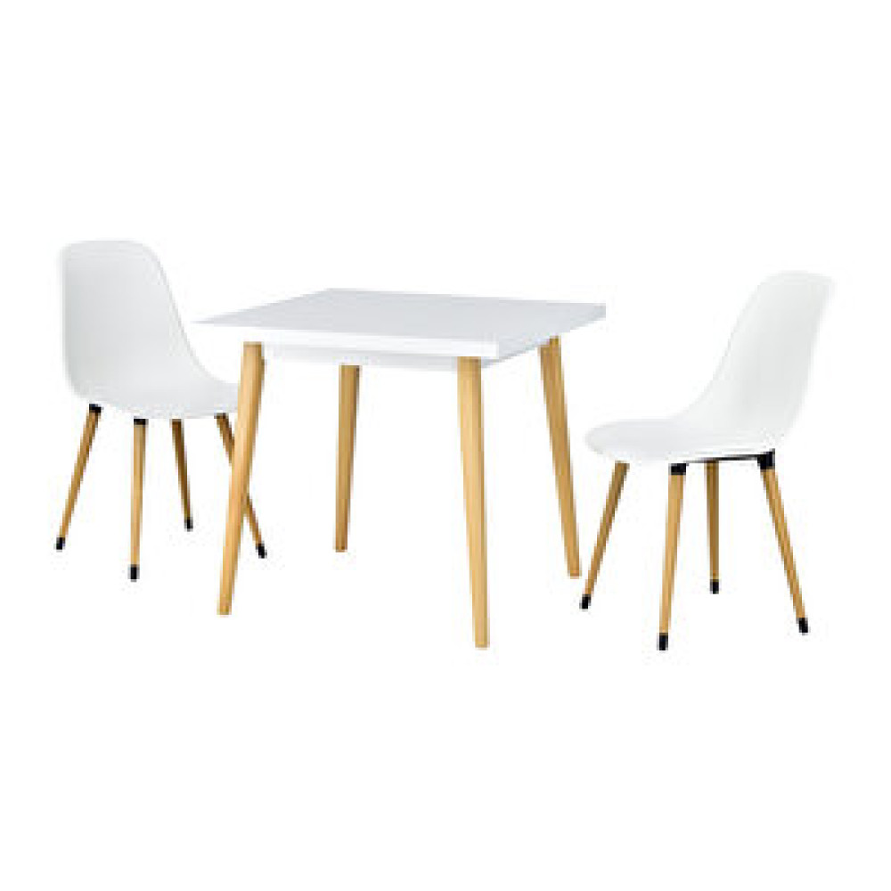 Vilinze Home Vilinze Eames Sandalye Avanos Ahşap Mutfak Masası Takımı - 80x80 Cm Yemek & Mutfak Masası Fiyatı