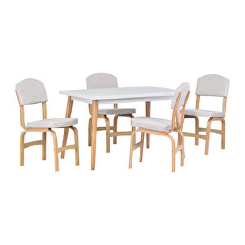 Vilinze Home Vilinze Ege Sandalye Avanos Ahşap Mdf Mutfak Masası Takımı - 70x120 Cm Yemek & Mutfak Masası Fiyatı