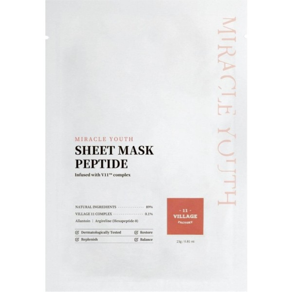 Village 11 Factory Miracle Youth Sheet Mask Peptide Maskeler Fiyatı