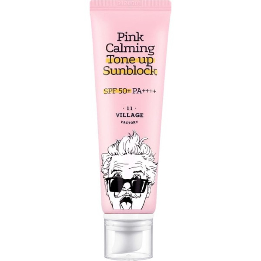 Village 11 Factory Pink Calming Tone Up Sun Block SPF50+ Pa++++ 50ML - Güneş Koruyucu & Makyaj Bazı Güneş Kremleri ve Losyonları Fiyatı