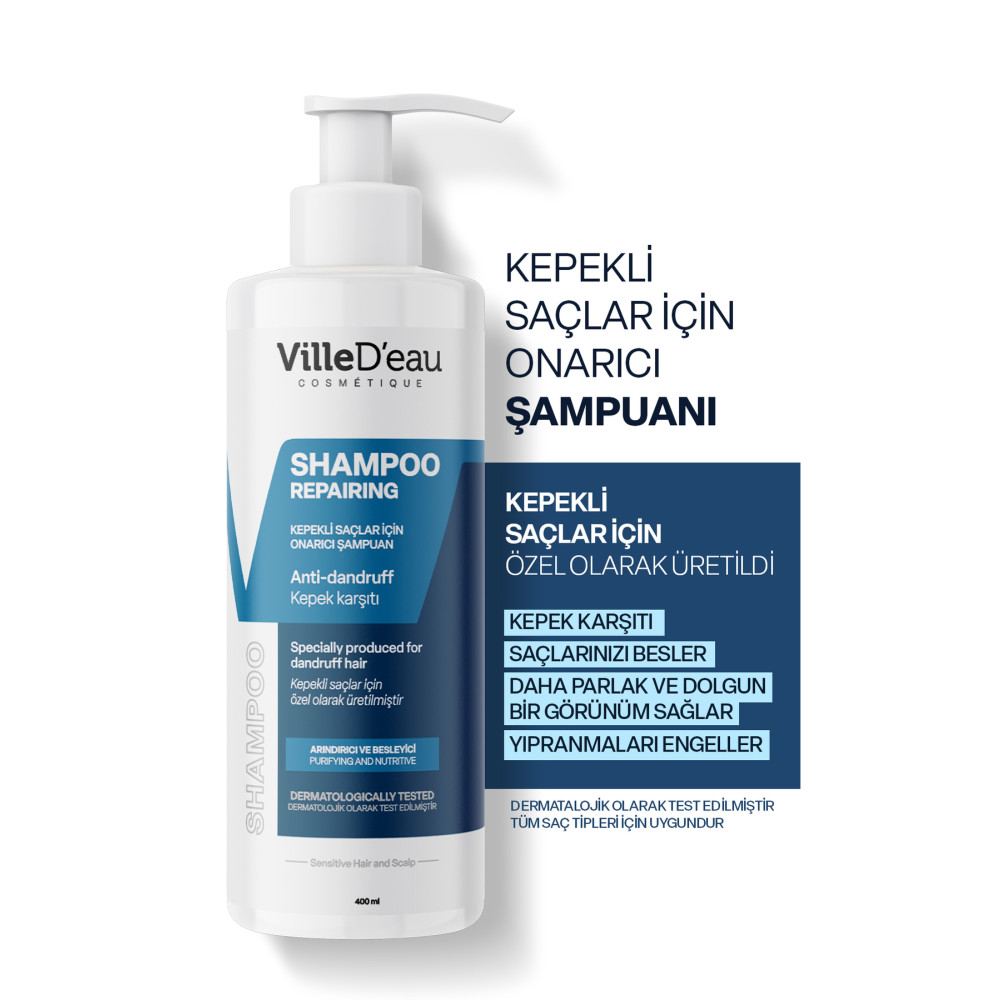 VilleDeau Kepekli Saçlar Için Onarıcı - Arındırıcı Ve Besleyici Şampuan 400ml Şampuan ve Saç Kremi Fiyatı
