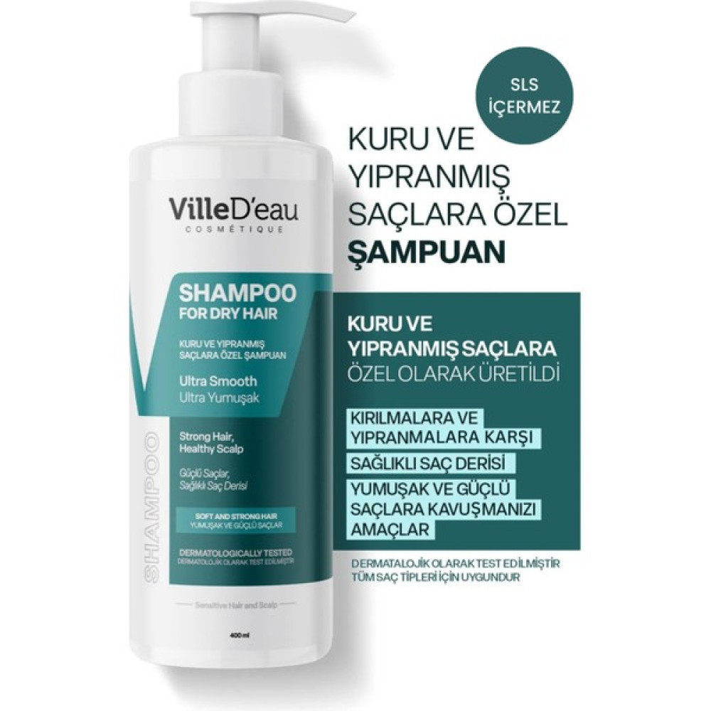 Villed'eau Kuru ve Yıpranmış Saçlara Özel Ultra Yumuşak Şampuan 400 ml Oto Boyaları Fiyatı