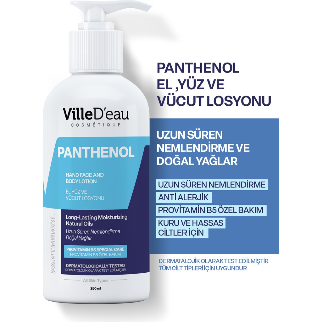 Villed'eau Yoğun Nemlendirici ve Besleyici Kuru ve Hassas Ciltler Için El Yüz ve Vücut Kremi (250 Ml) Nemlendiriciler Fiyatı