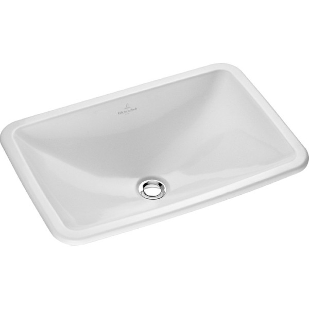 Villeroy Boch VB61452001 Loop & Friends Dikdörtgen Gömme Lavabo Taşma Delikli Alpin Beyaz 67,5X45 Lavabo Fiyatı