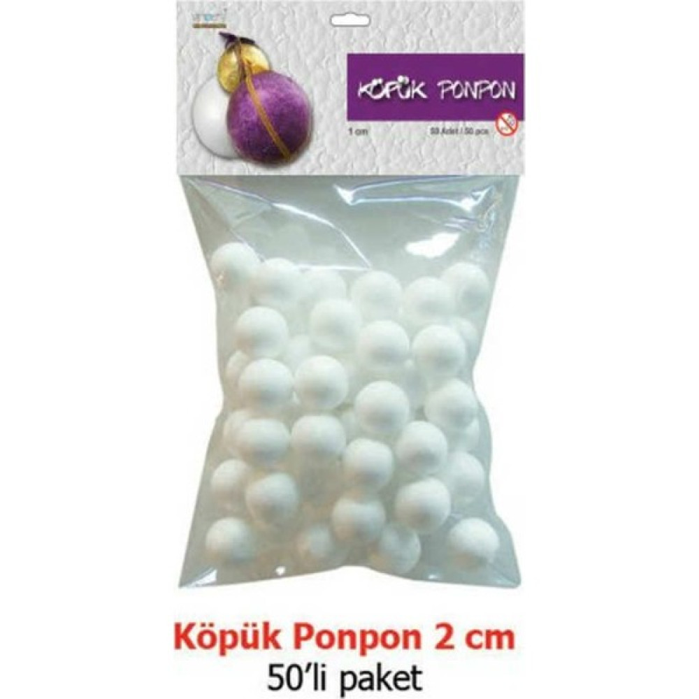 Vincent Foam Ball - Strafor Köpük Top 2 Cm. 50 Adet Krapon Kağıdı Fiyatı