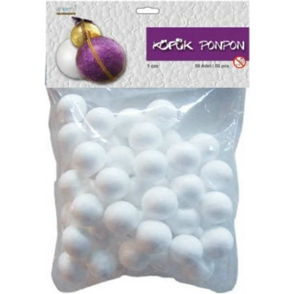 Vincent Foam Ball - Strafor Köpük Top 2,5 cm 50 Adet Krapon Kağıdı Fiyatı