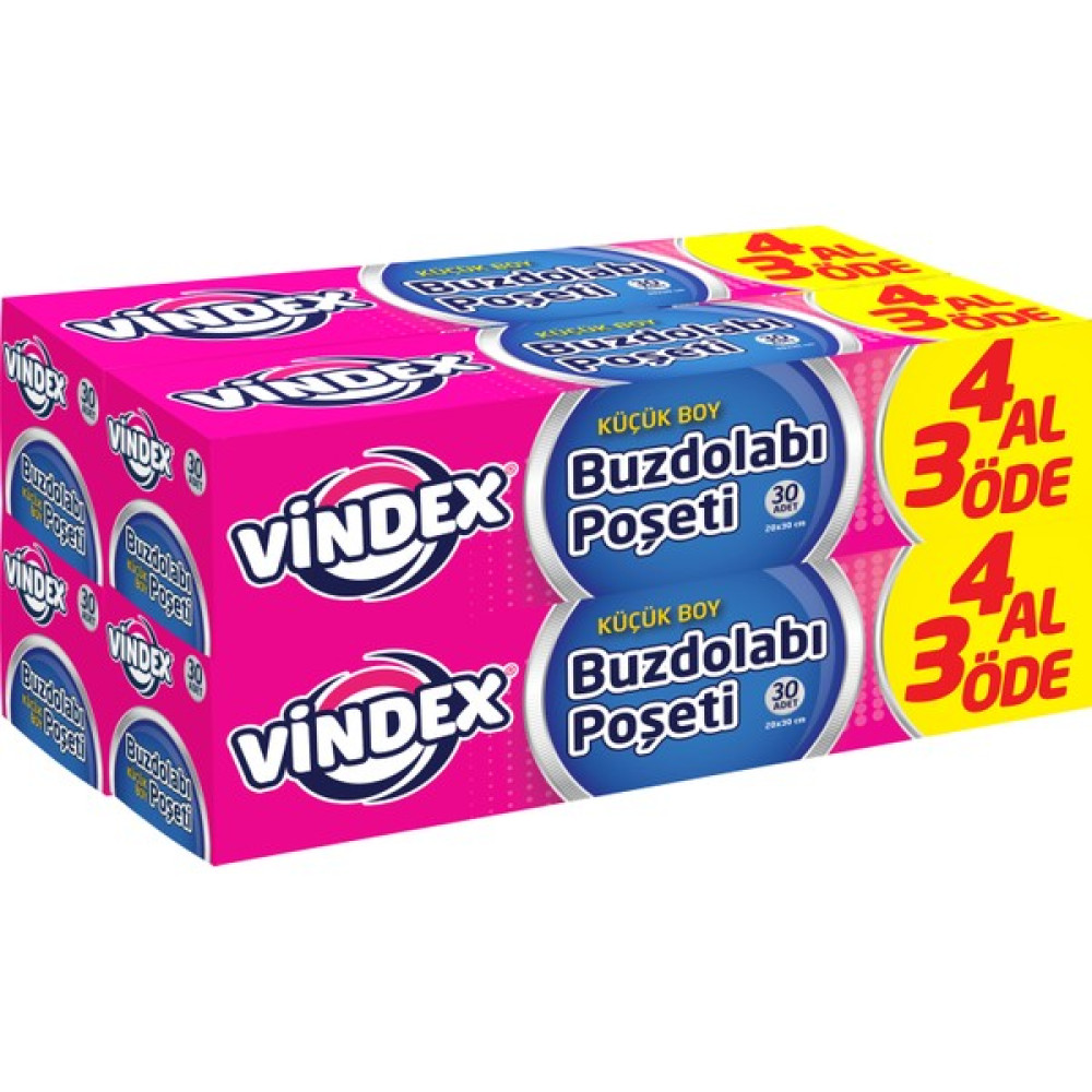 Vindex Buzdolabı Poşeti 4 Al 3 Öde Küçük Boy Buzdolabı Poşeti Fiyatı