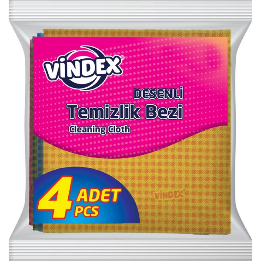 Vindex Desenli Bez 4lü (Pötikare) Temizlik Malzemeleri Fiyatı