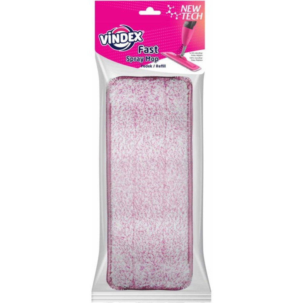 Vindex Fast Sprey Mop Mikrofiber Yedek - Pembe Ev Temizliği Fiyatı