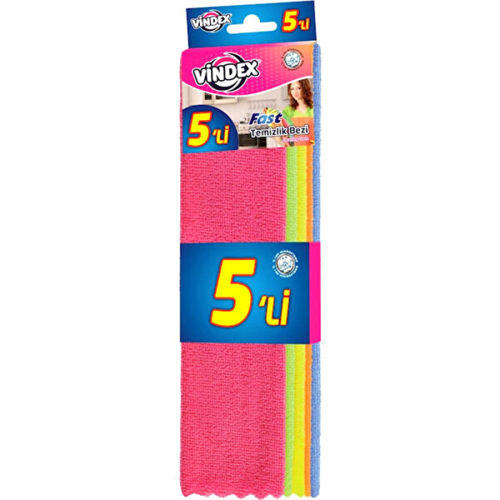 Vindex Mikrofiber Bez 5 Li Temizlik Malzemeleri Fiyatı