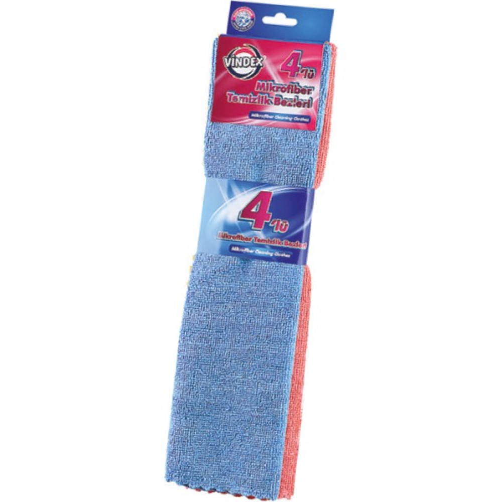 Vindex Mikrofiber Temizlik Bezleri 4'Lü Temizlik Malzemeleri Fiyatı